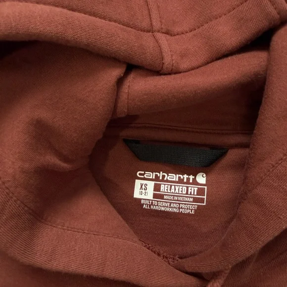 Women’s Carhartt Burgundy Hoodie - Picture 5 of 6